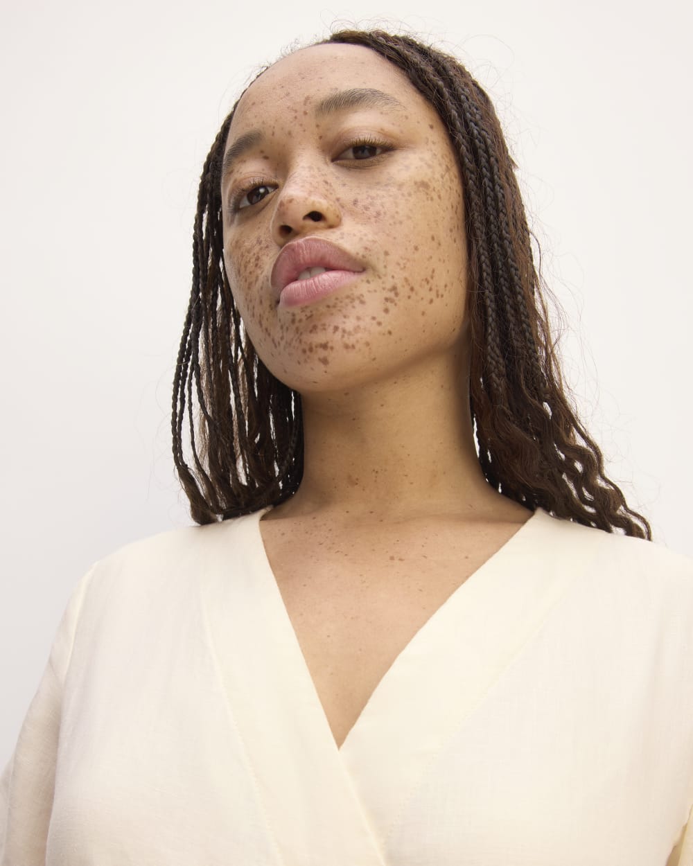 The Wrap Dress in Linen | Bone