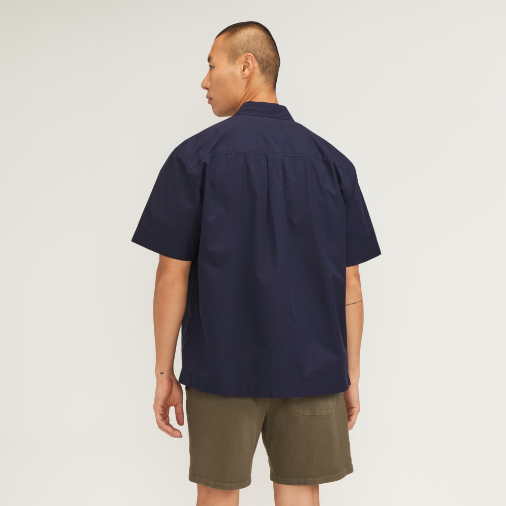 The Poplin Short-Sleeve Shirt | Deep Navy