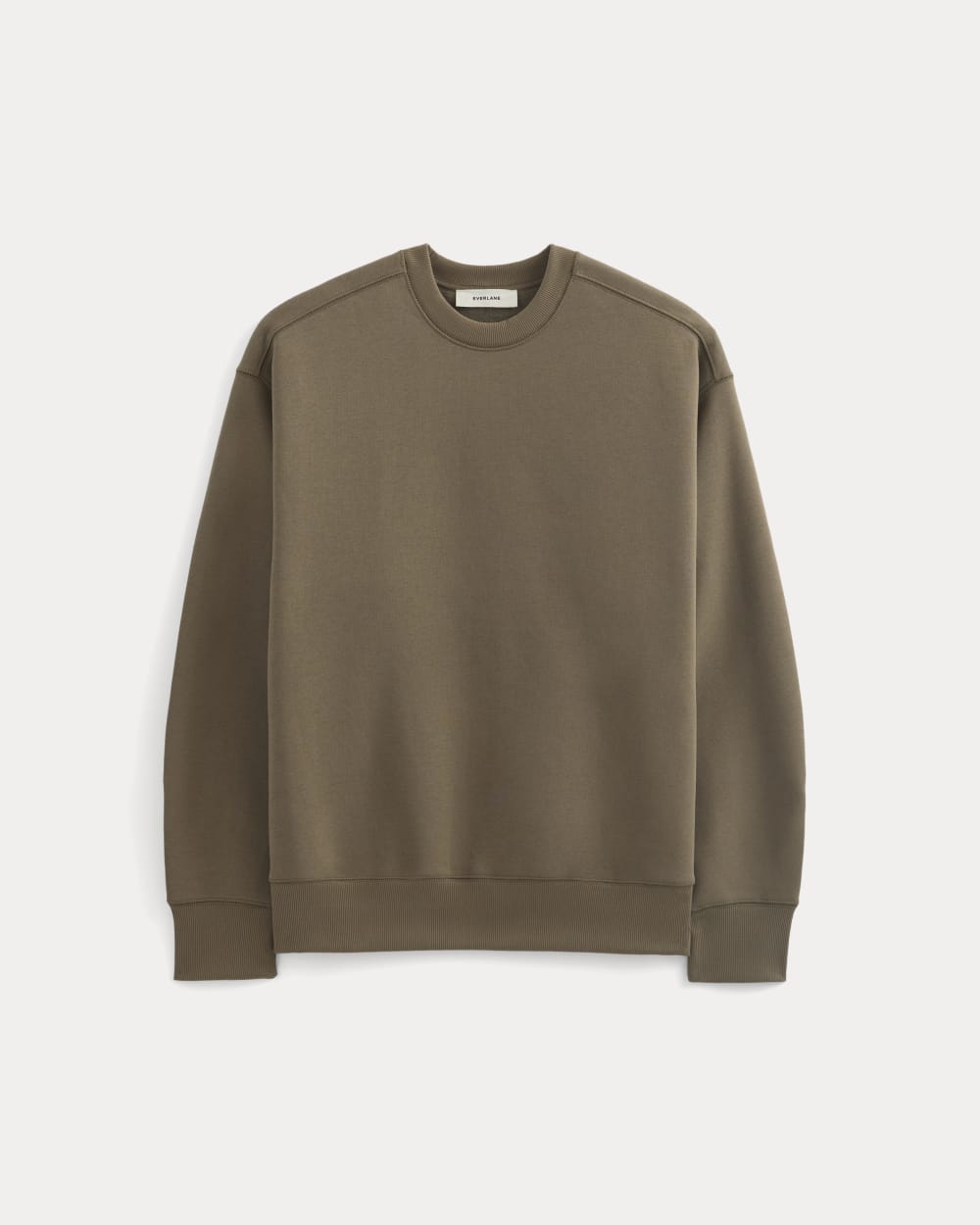 Luxe Fleece Crew Pullover | Deep Taupe