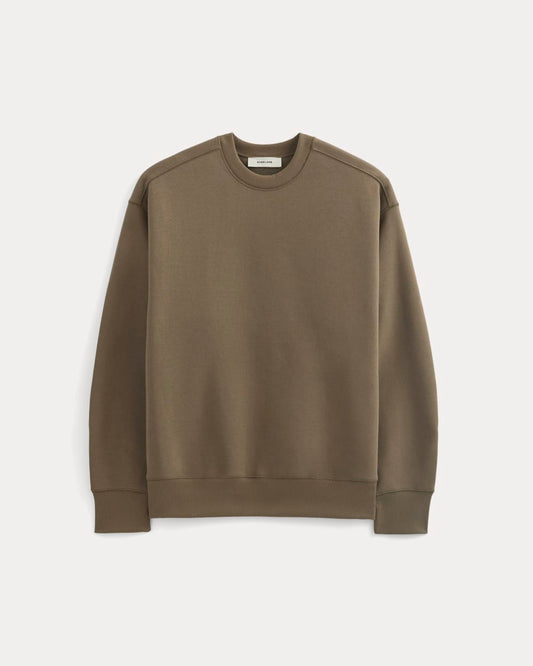 Luxe Fleece Crew Pullover | Deep Taupe
