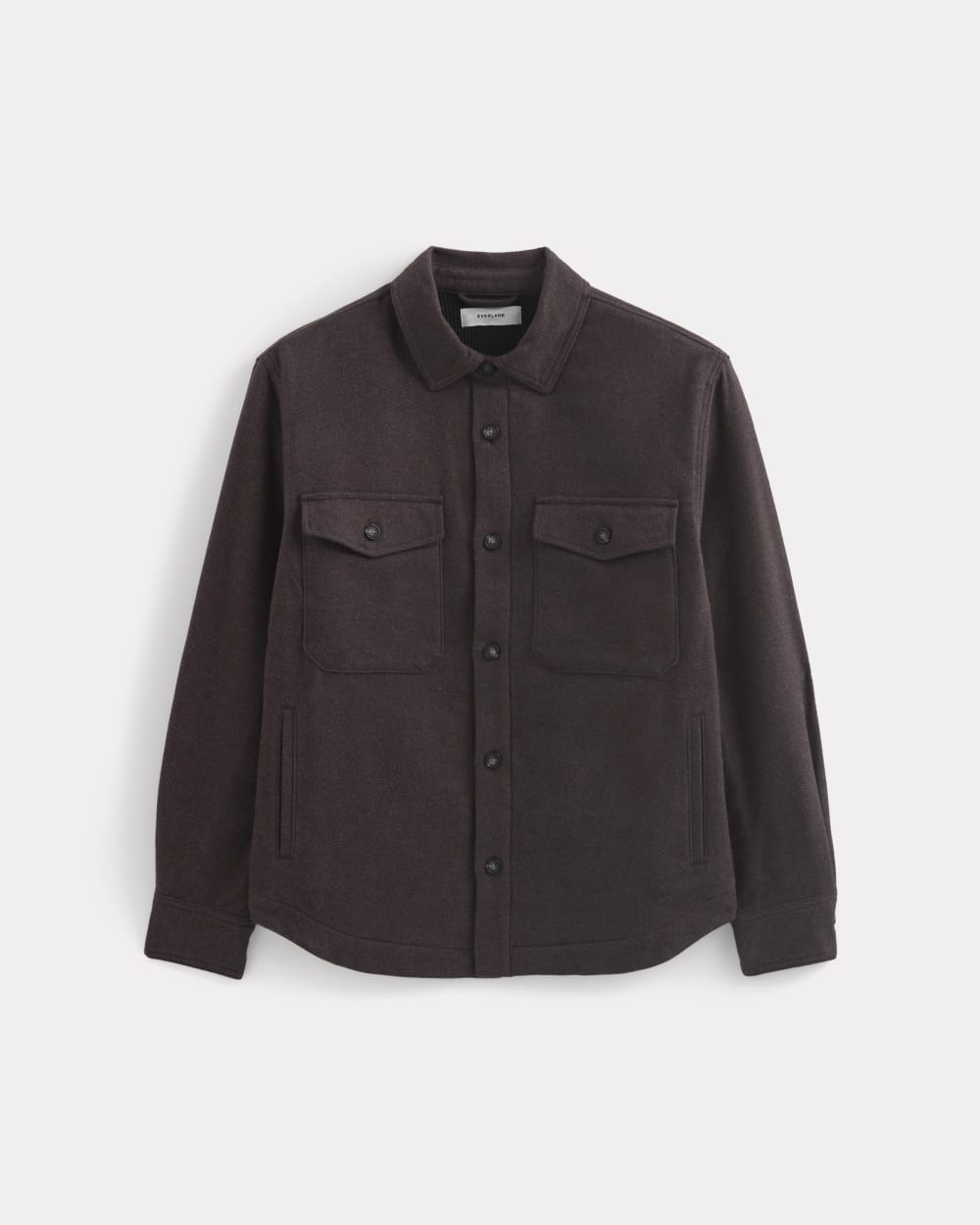 Heavyweight Waffle Twill Overshirt | Heather Earth Brown