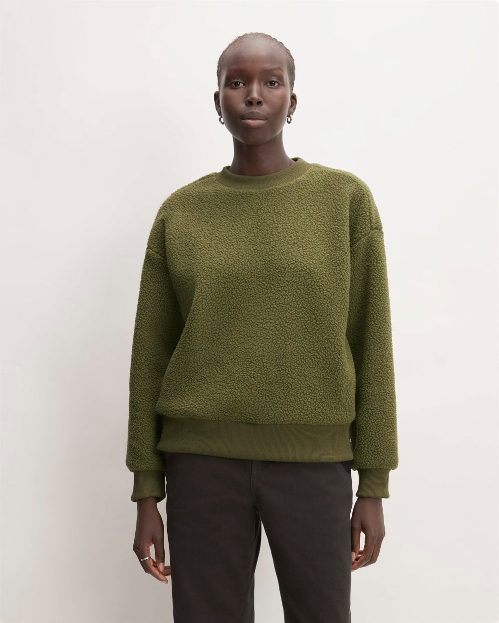 The ReNew Fleece Oversized Crew | Kalamata