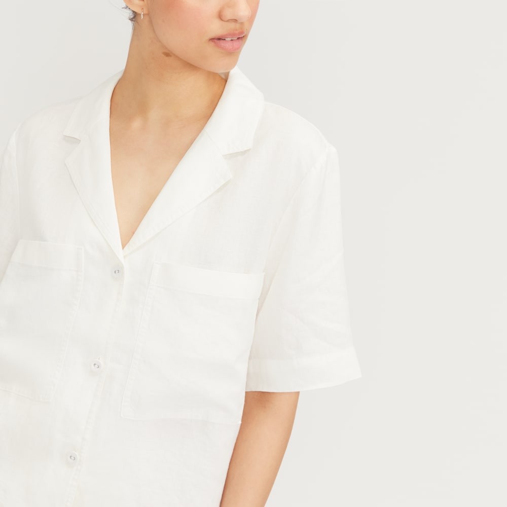 The Linen Workwear Shirt | White