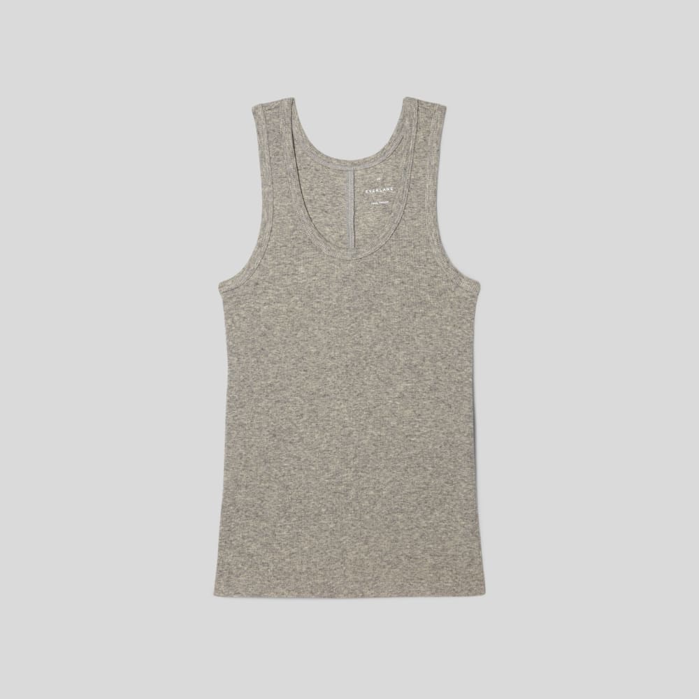 The Luxe Rib Tank | Heathered Grey