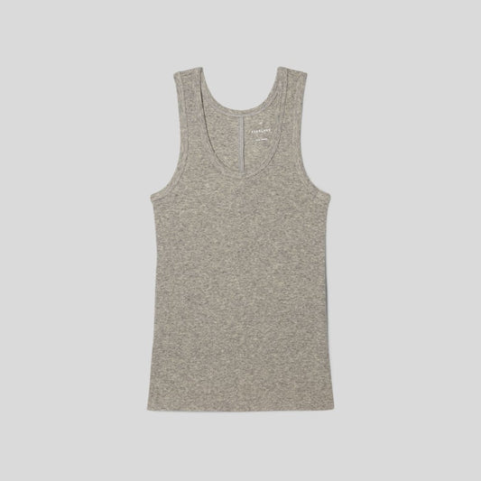 The Luxe Rib Tank | Heathered Grey