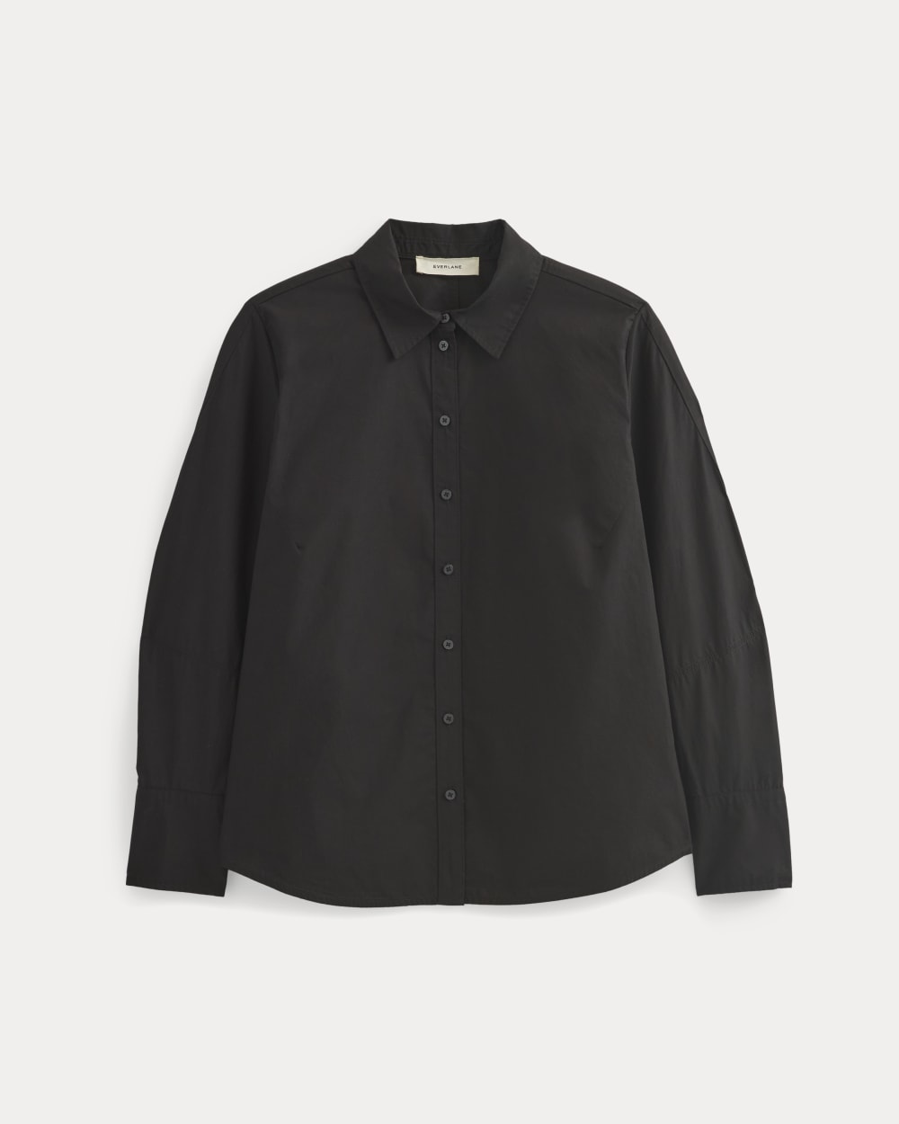Lantern-Sleeve Shirt in Lightweight Cotton | Black