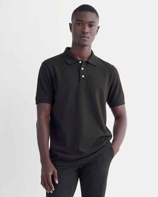 The Pique Polo | Black