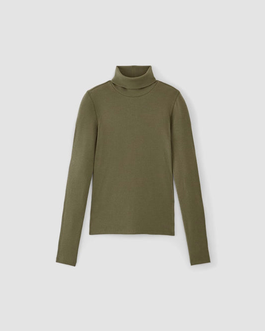 The Luxe Rib Turtleneck | Kalamata