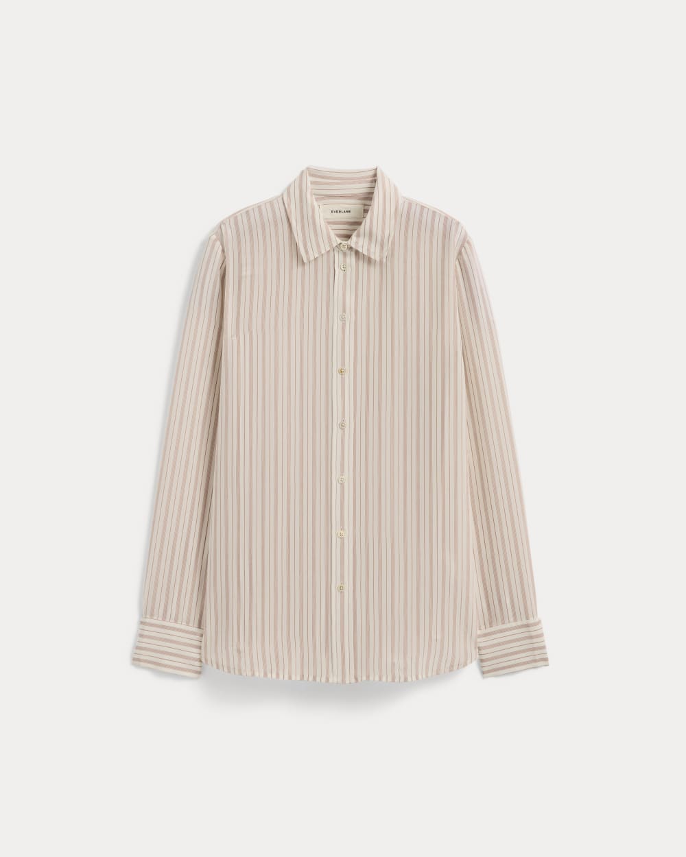 The Must-Have Shirt in Washable Silk | Bone / Dusky Rose