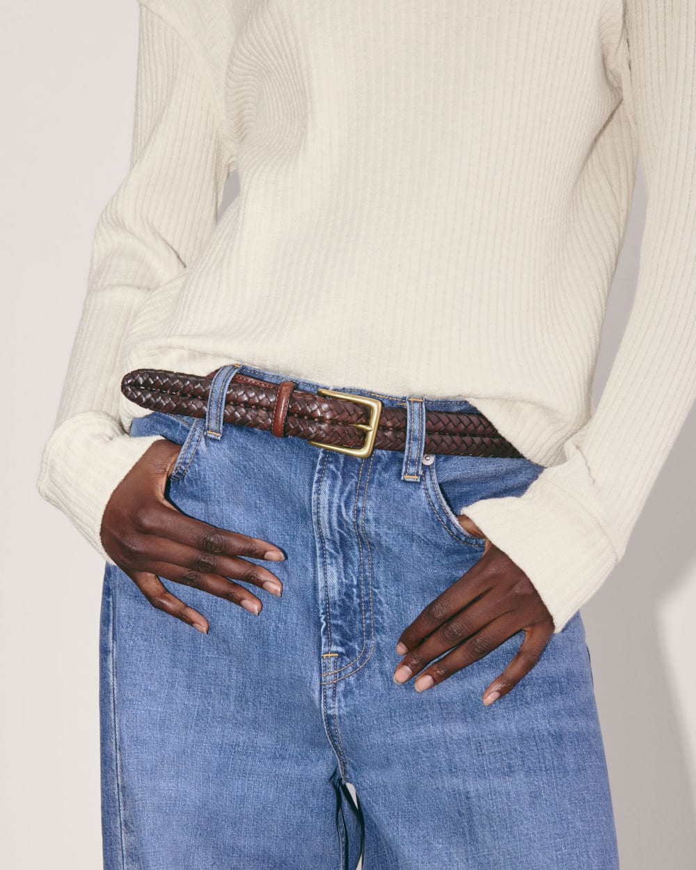 The Cozy Rib Funnel-Neck | Bone