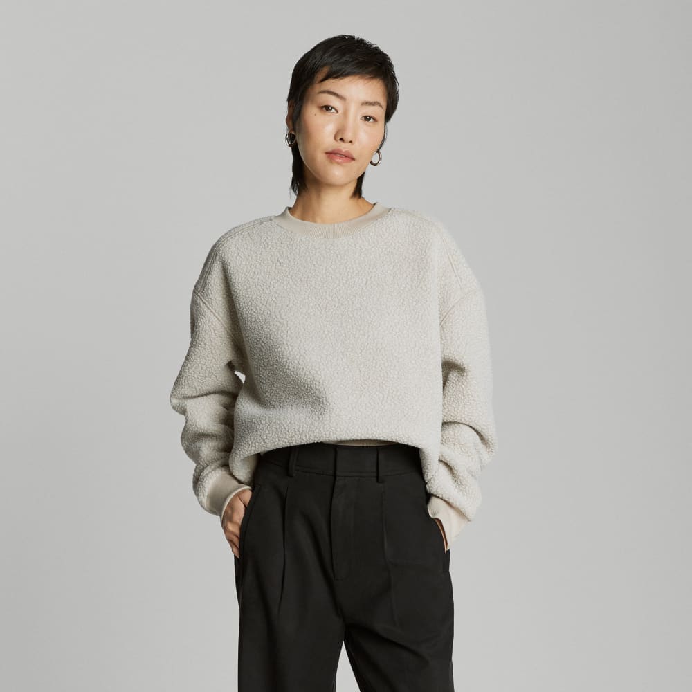 The ReNew Teddy Oversized Crew | Oat