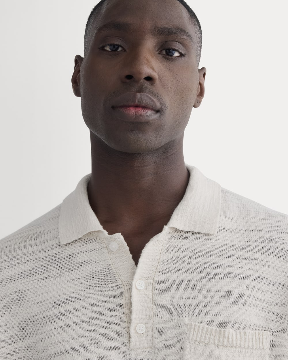 The Cotton Linen Polo | Birch