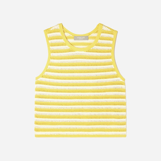 The Crochet Knit Cami | Canvas / Lemon
