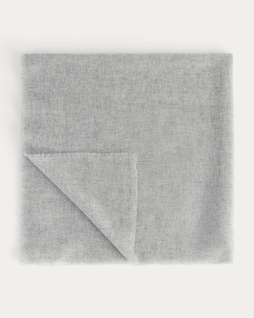 The Cashmere Feather Scarf | Heathered Grey