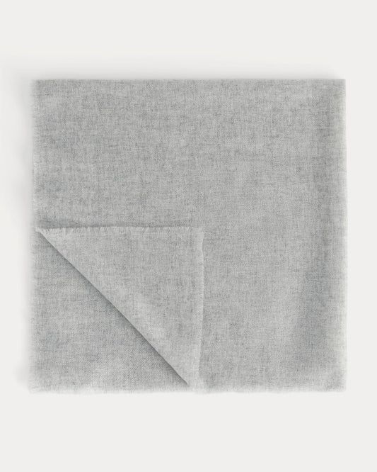 The Cashmere Feather Scarf | Heathered Grey