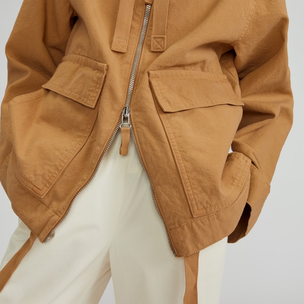 The Canvas Organic Cotton Anorak | Cappuccino