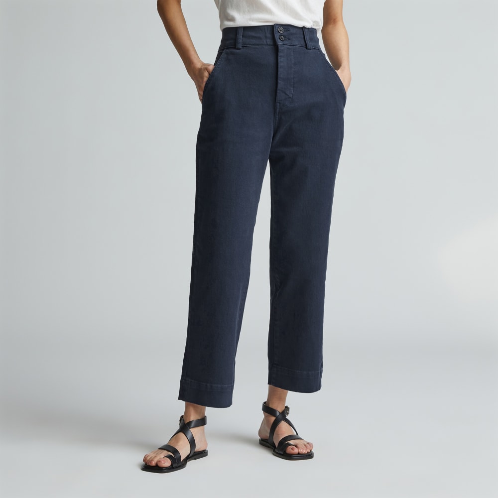 The Organic Straight-Leg Pant |  Navy