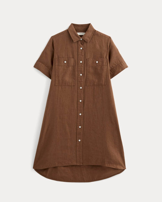 The Daytripper Dress in Linen | Cedarwood