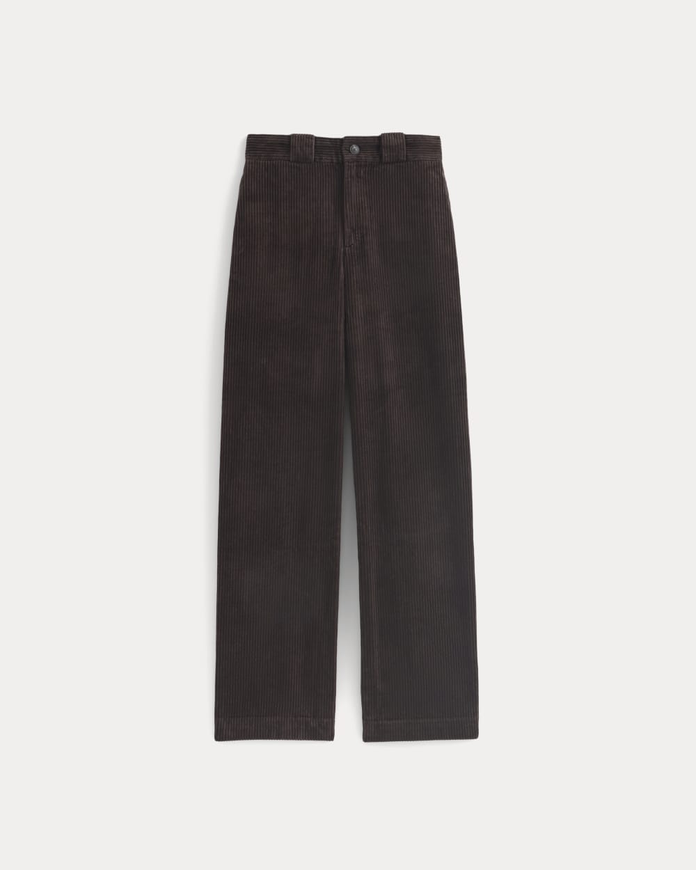 Corduroy Wide-Leg Trouser | Dark Chocolate