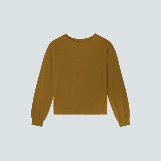 The Organic Cotton Long-Sleeve Tee | Tapenade