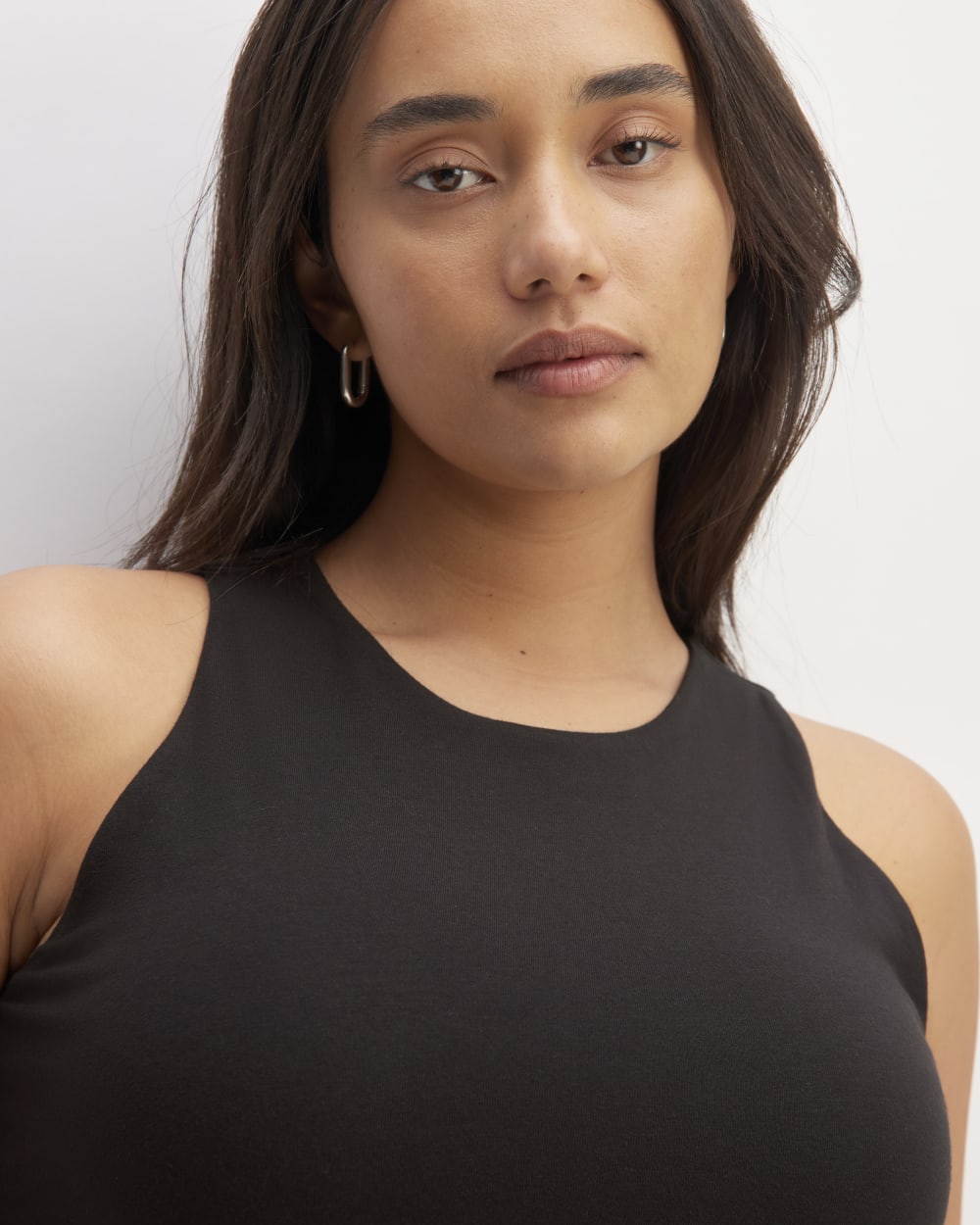 The Supima® High-Neck Riviera Dress | Black