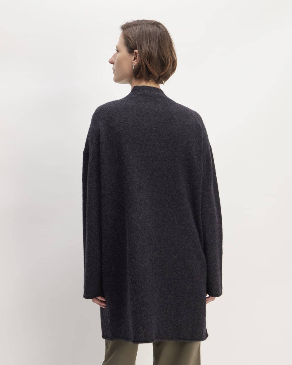 The Cozy-Stretch Long Cardigan | Charcoal