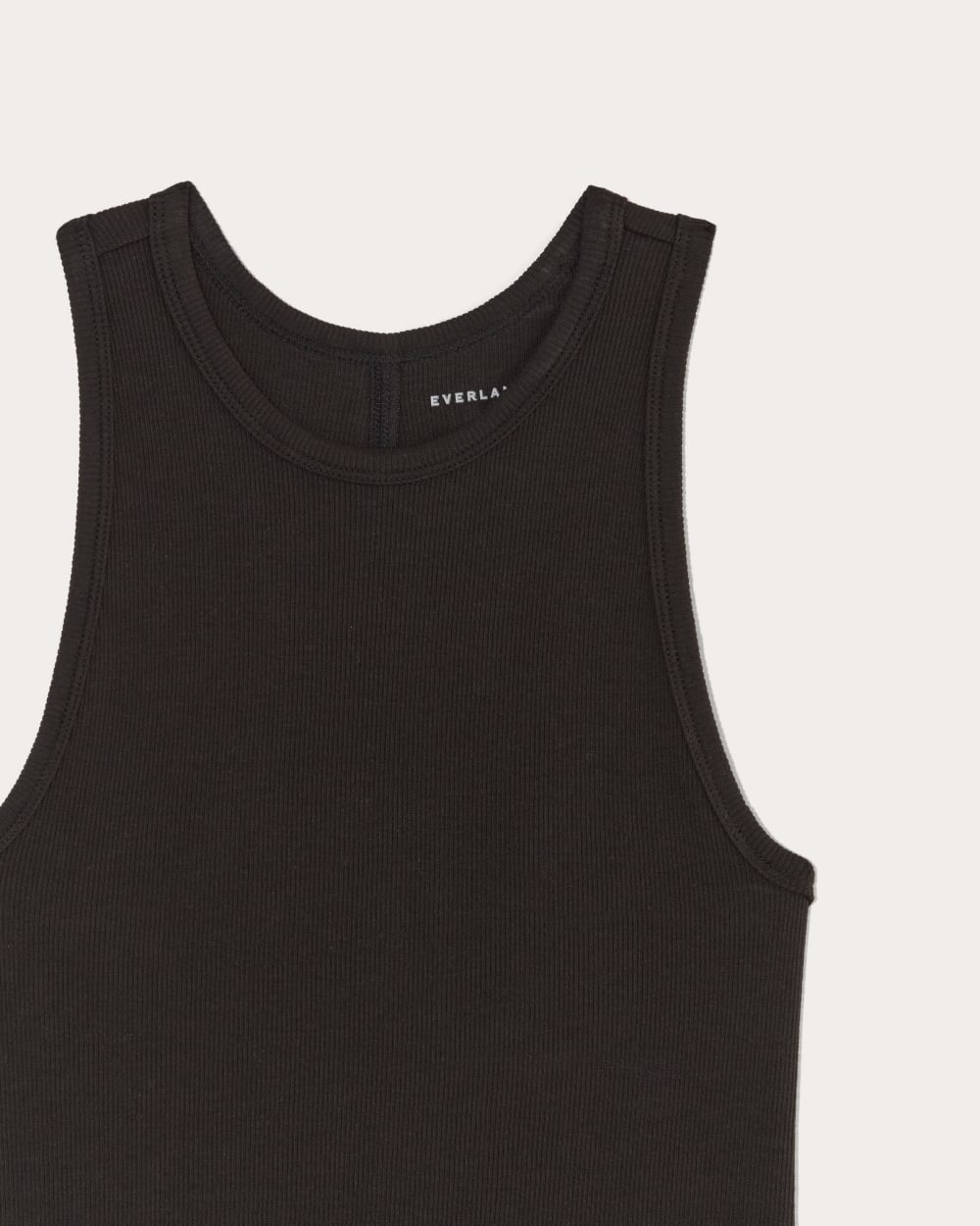 The Luxe Rib Racerback Tank | Black