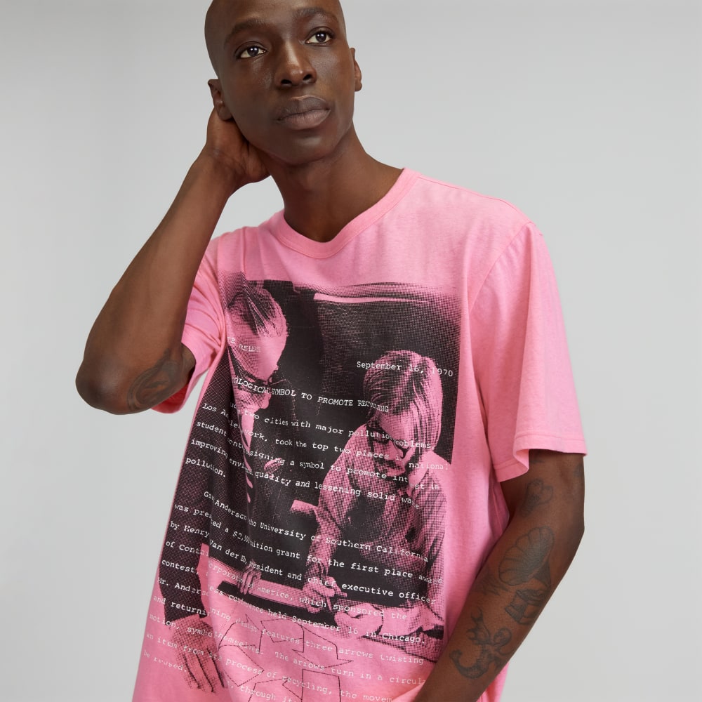 The Everyone Recycled Graphic Tee | Carnation Pink