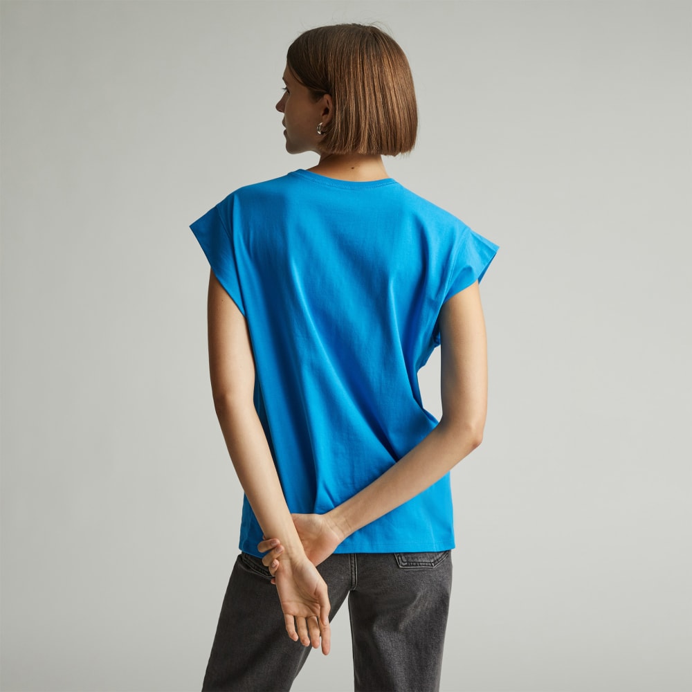 The Muscle Tee in Essential Cotton | Brilliant Blue