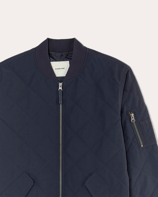 The Quilted Bomber | Navy