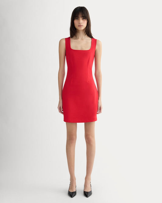 The Dream Square-Neck Dress | Classic Red
