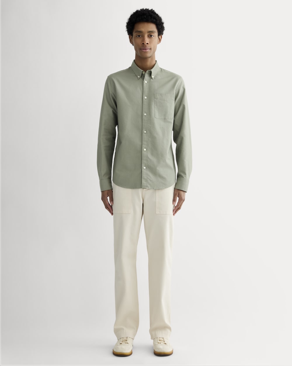 The Slim Oxford Shirt | Sage Green | Standard