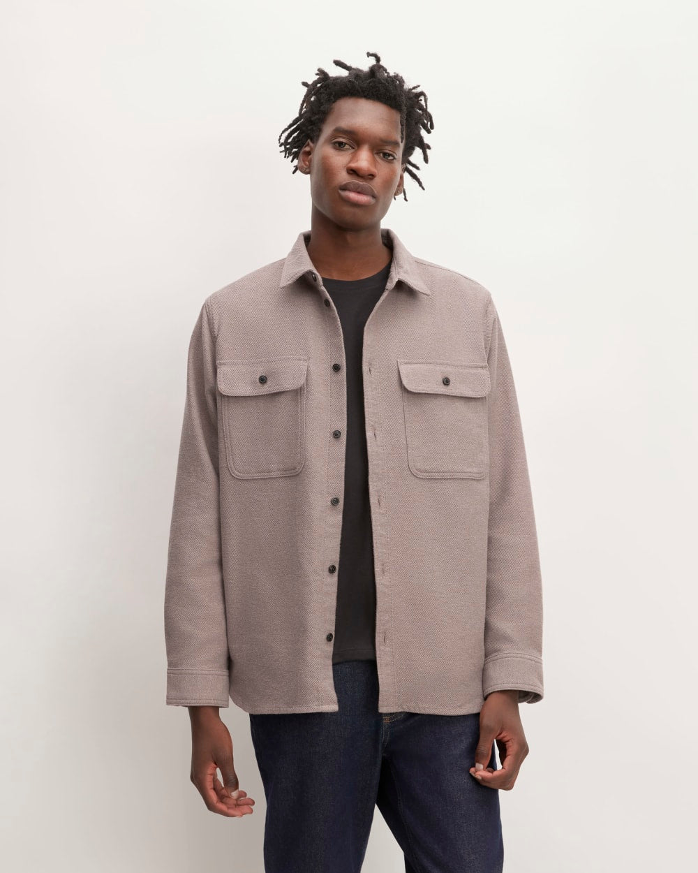 The Heavyweight Overshirt | Uniform | Heathered Brown