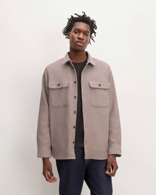 The Heavyweight Overshirt | Uniform | Heathered Brown
