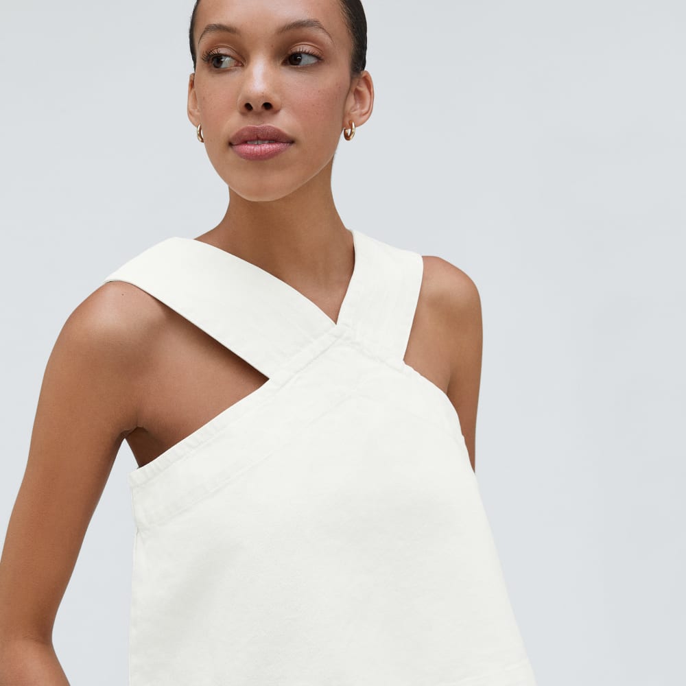 The Cross-Front Apron Top | Canvas