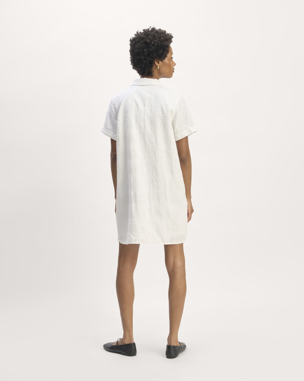 The Linen Eyelet Shirtdress | White Eyelet