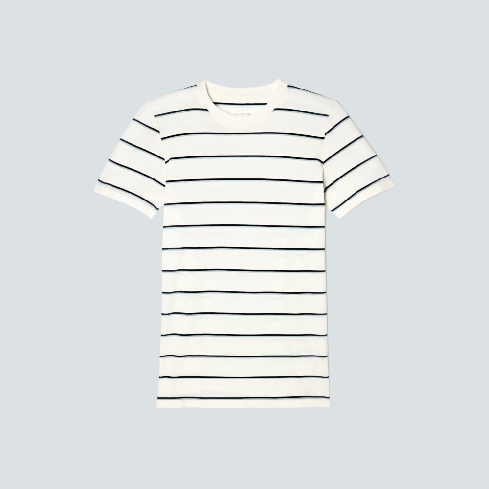 The Organic Cotton Crew Tee |  Navy / White