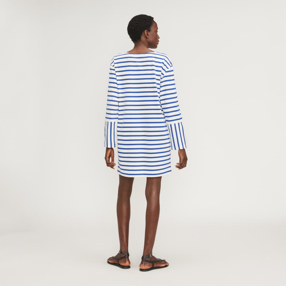The Mariner Dress | Canvas Tan / Mazarine Blue