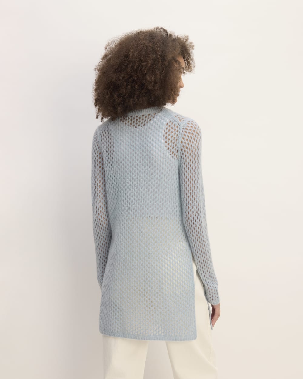 The Everlane x Marques' Almeida Alpaca Mesh Tunic | Mist