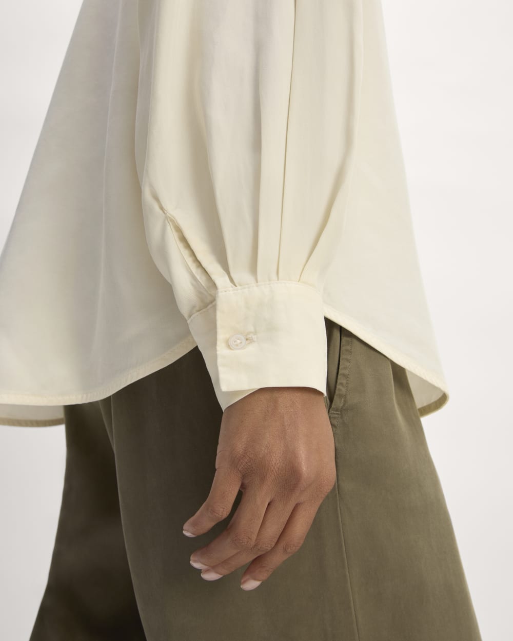 The Oversized Shirt in Butterlite | Bone