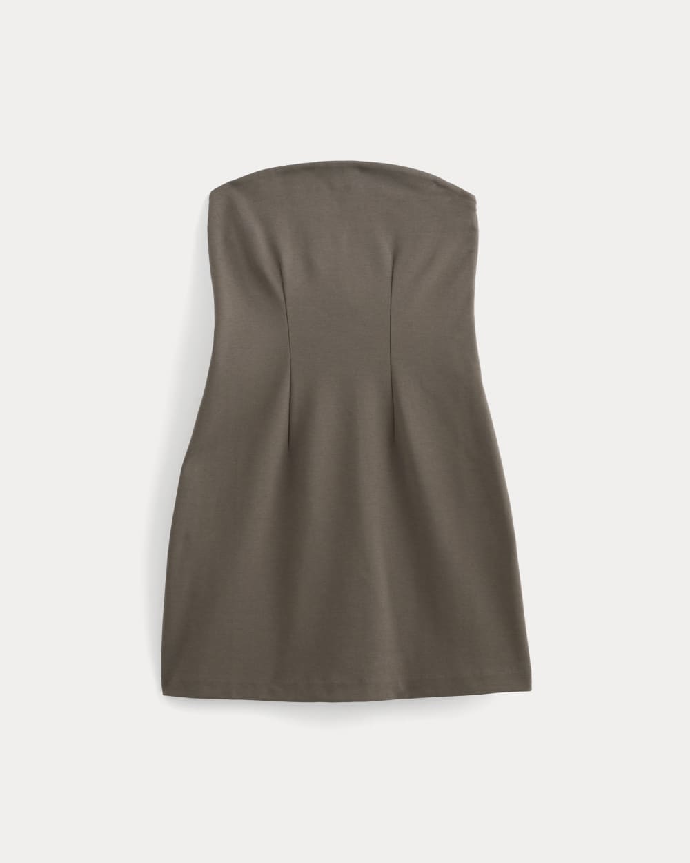 The Dream Strapless Mini Dress | Deep Taupe
