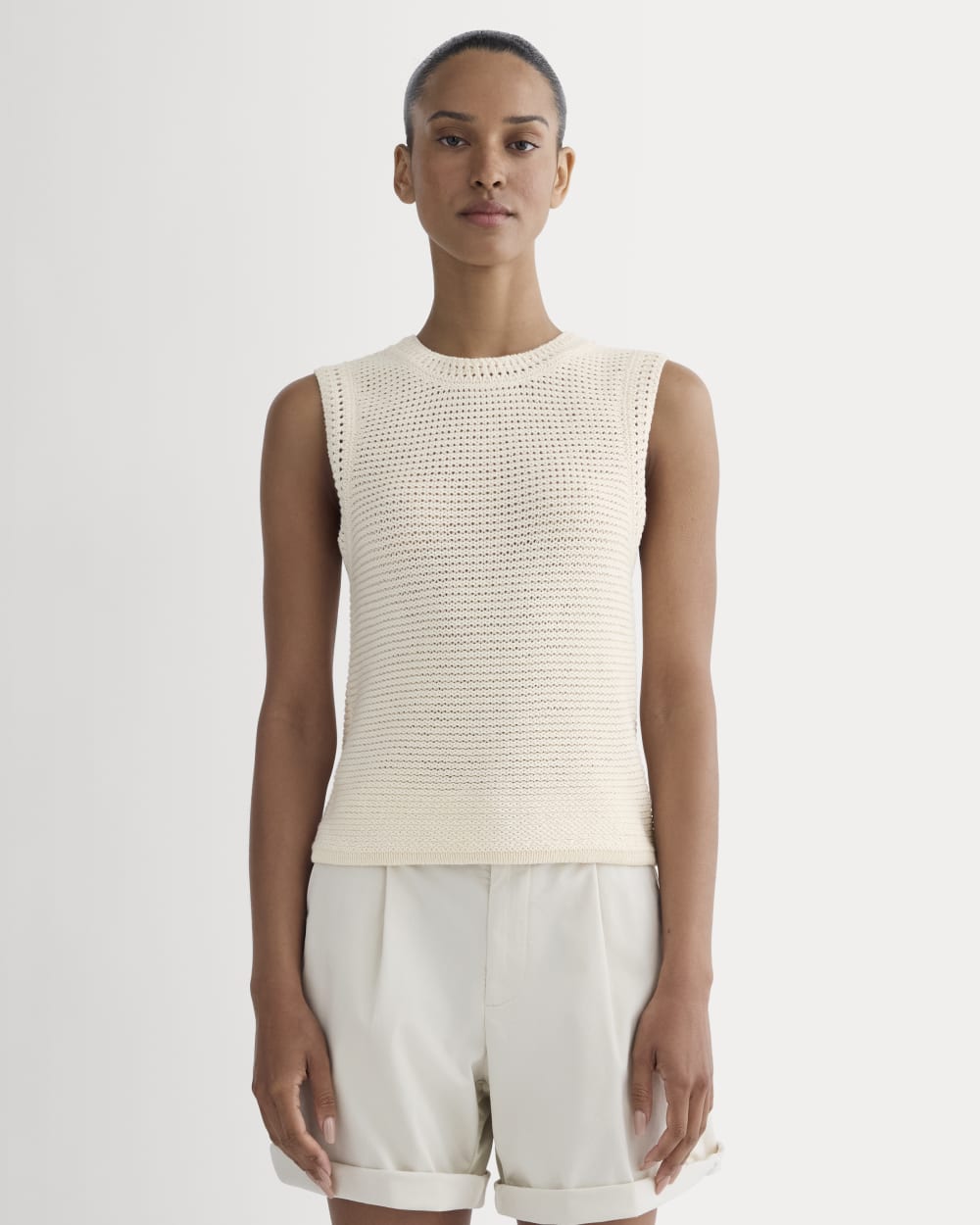 The Organic Cotton Open-Stitch Tank | Canvas