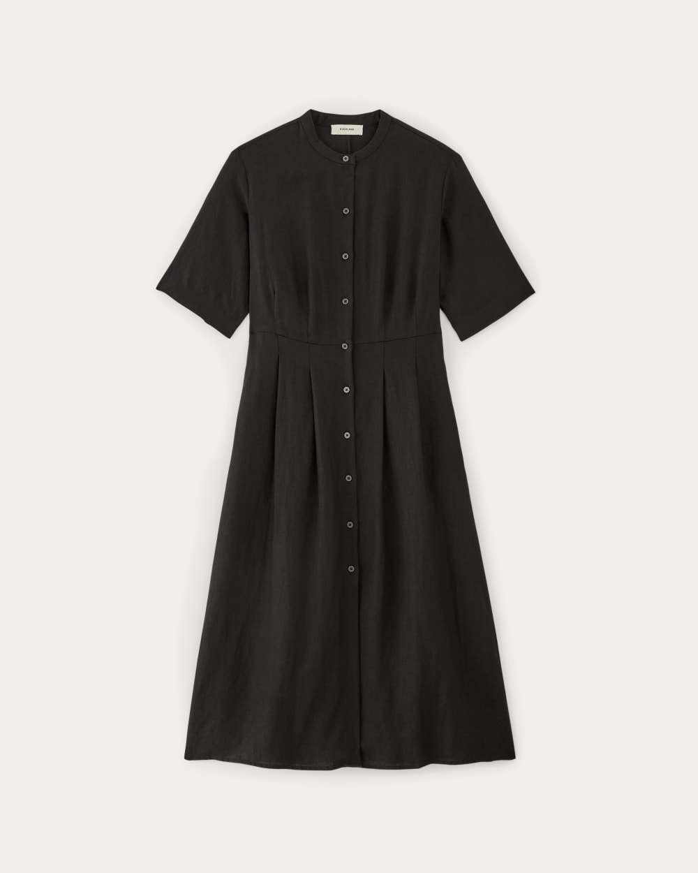 The Frolic Dress in Linen | Black
