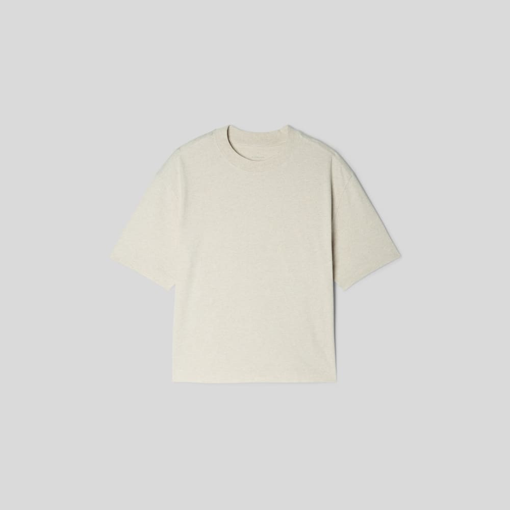 The Premium Weight Relaxed Tee | Heathered Cashew
