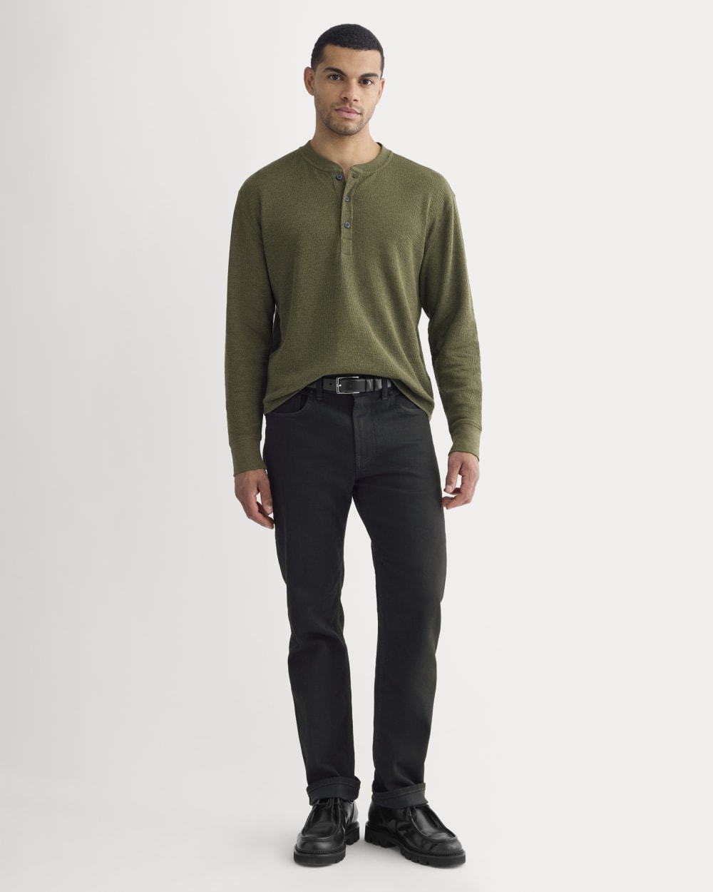 Thermal Henley in Cozy Waffle | Heather Beech