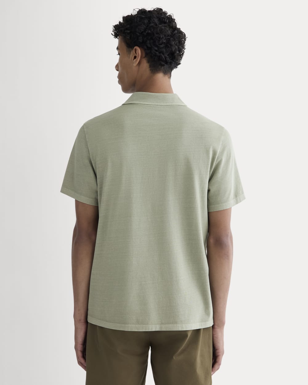 The Essential Organic Garment-Dyed Polo | Seagrass