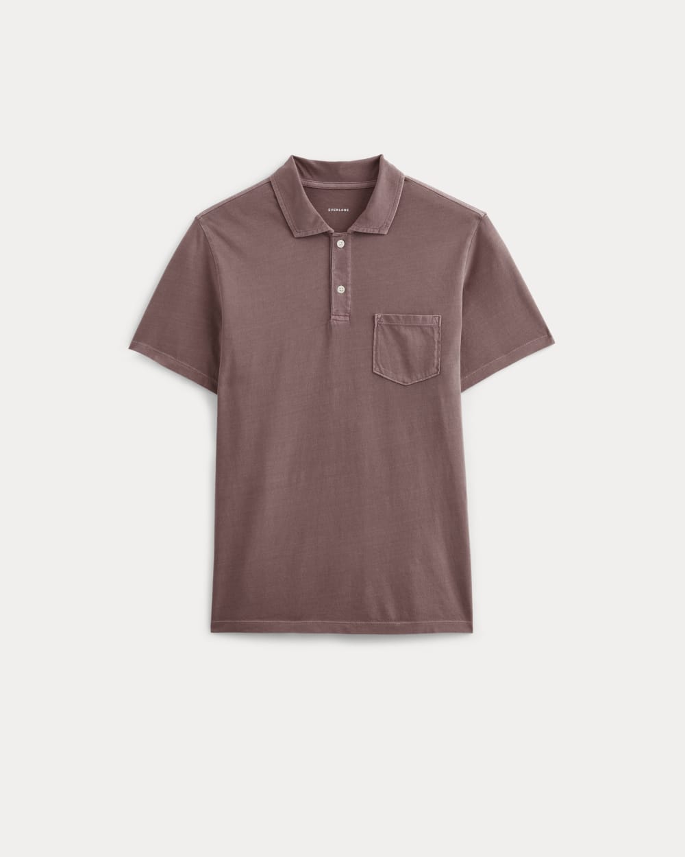 The Essential Organic Garment-Dyed Polo | Brown Garment Dye