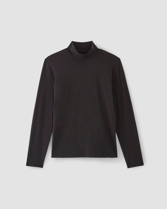 The Organic Cotton Long-Sleeve Turtleneck | Black