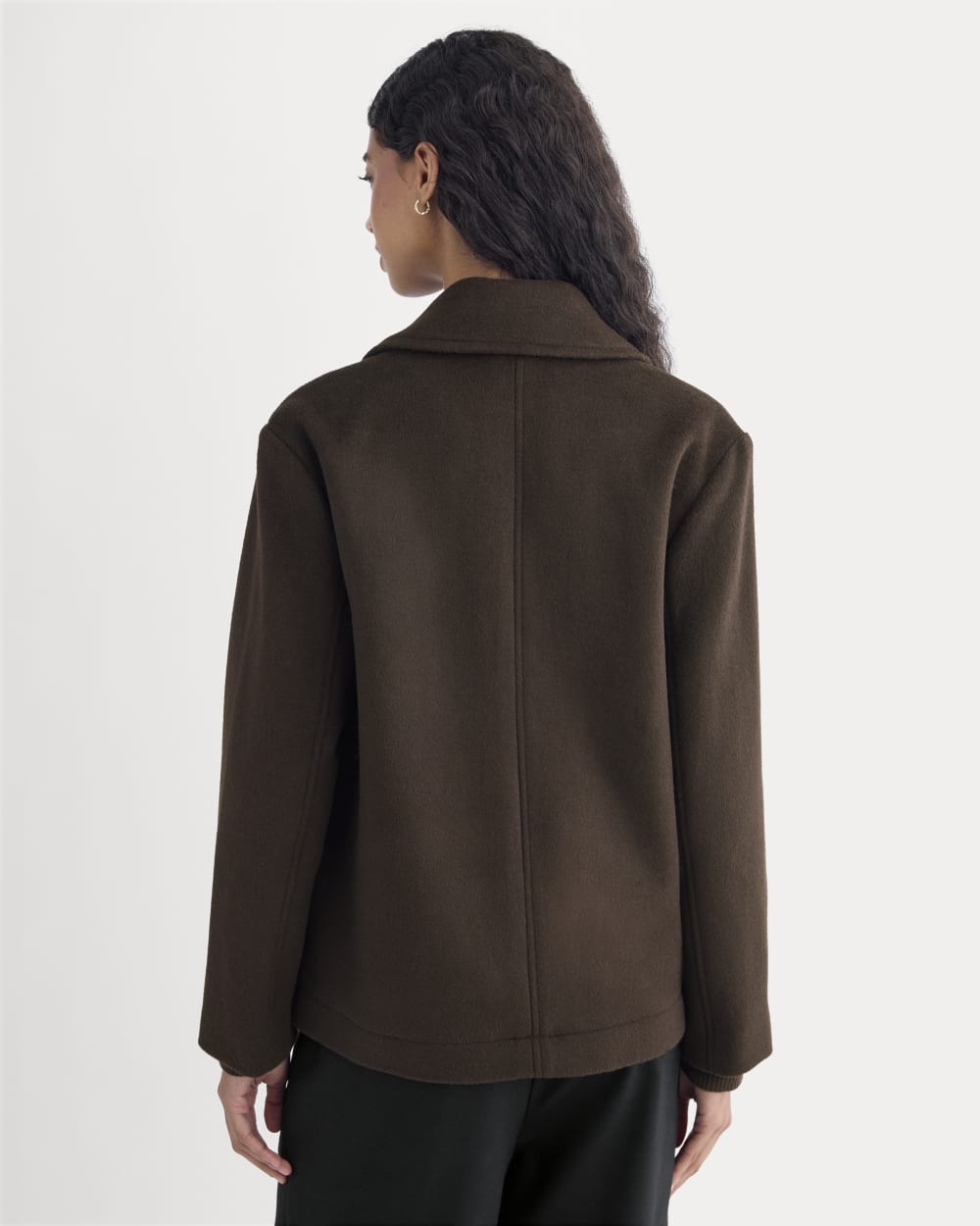 ReWool Short Peacoat | Dark Chocolate