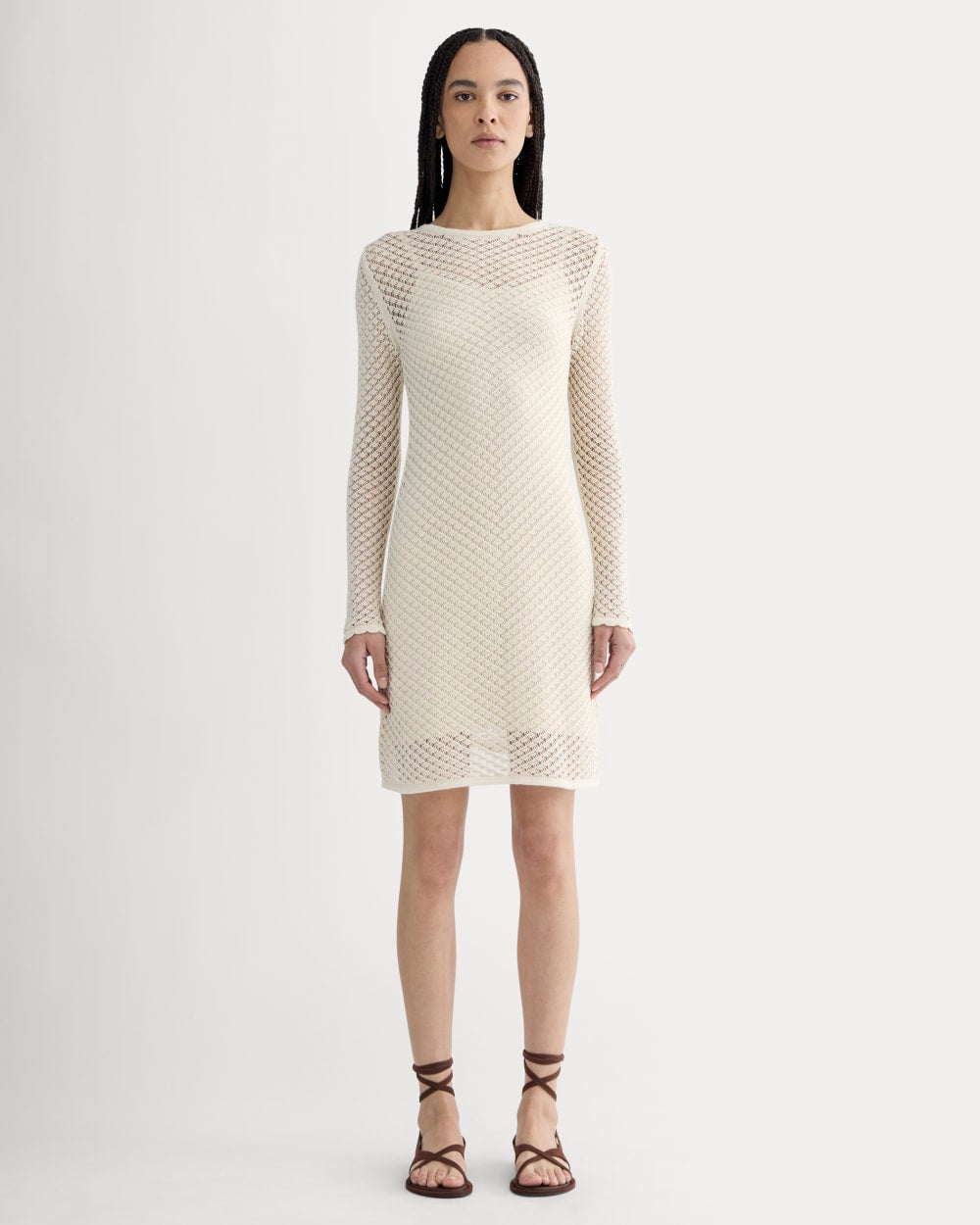 The Lace Knit Mini Dress | Birch